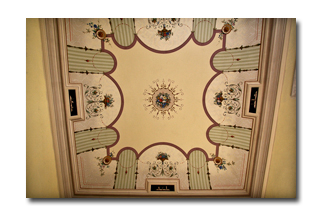 restauro soffitto fiori